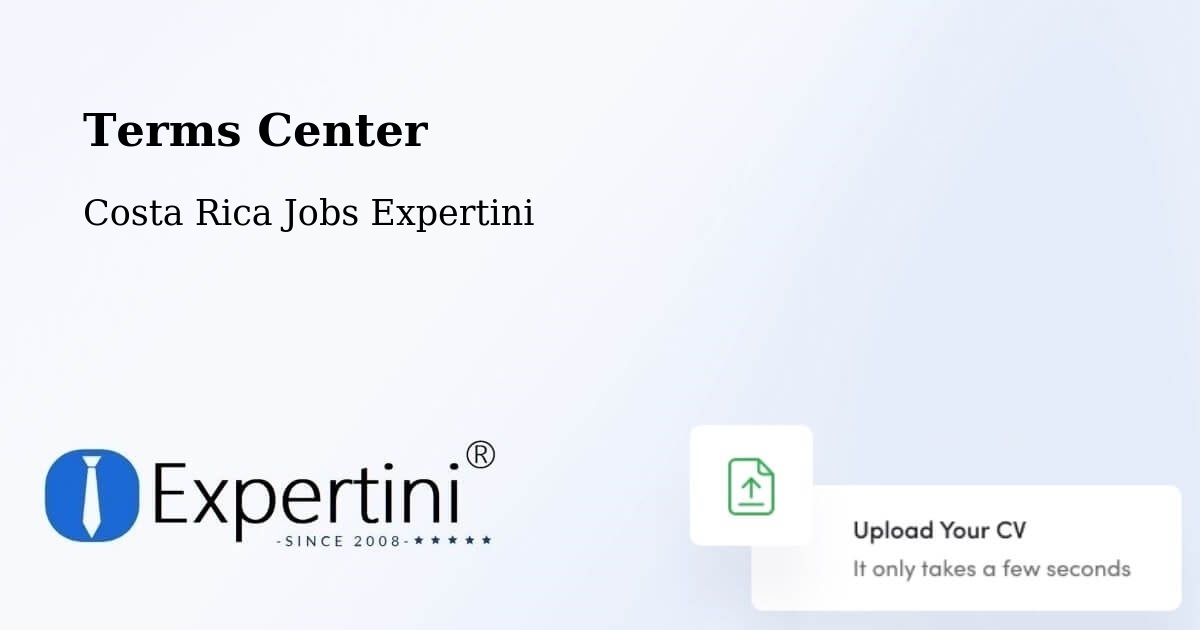 Terms of Service – Concepción - Costa Rica Jobs Expertini